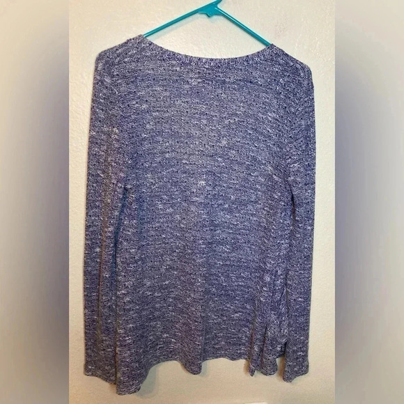 Urban Outfitters Open Front Heathered Blue Cardigan Size Medium - Picture 3 of 3